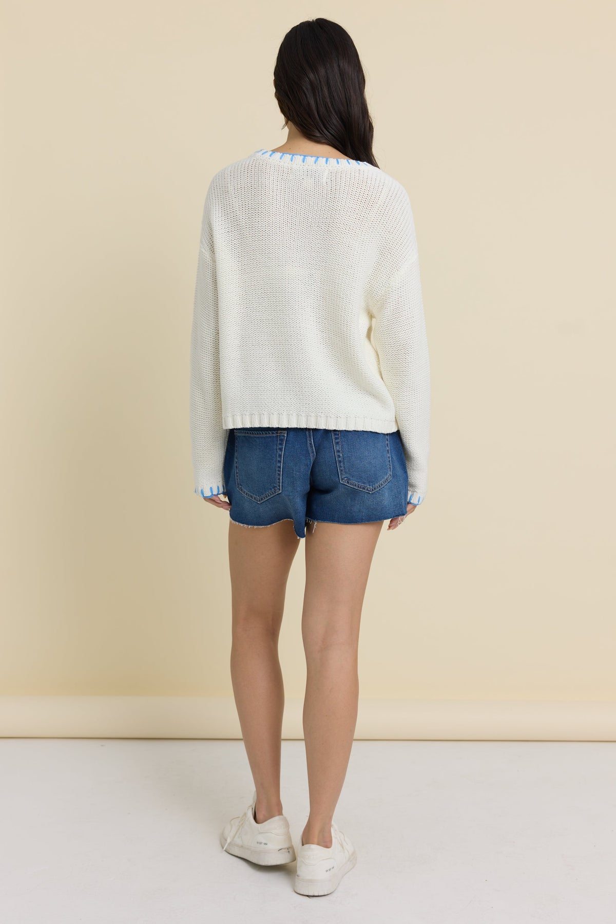 Beach Sweater with Whip Stitch | Vintage Havana