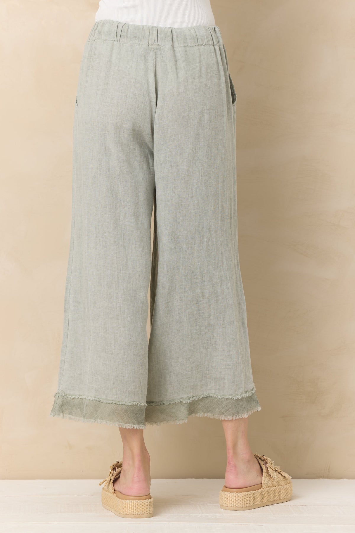 Drapey Linen Flowy Pant | Vintage Havana