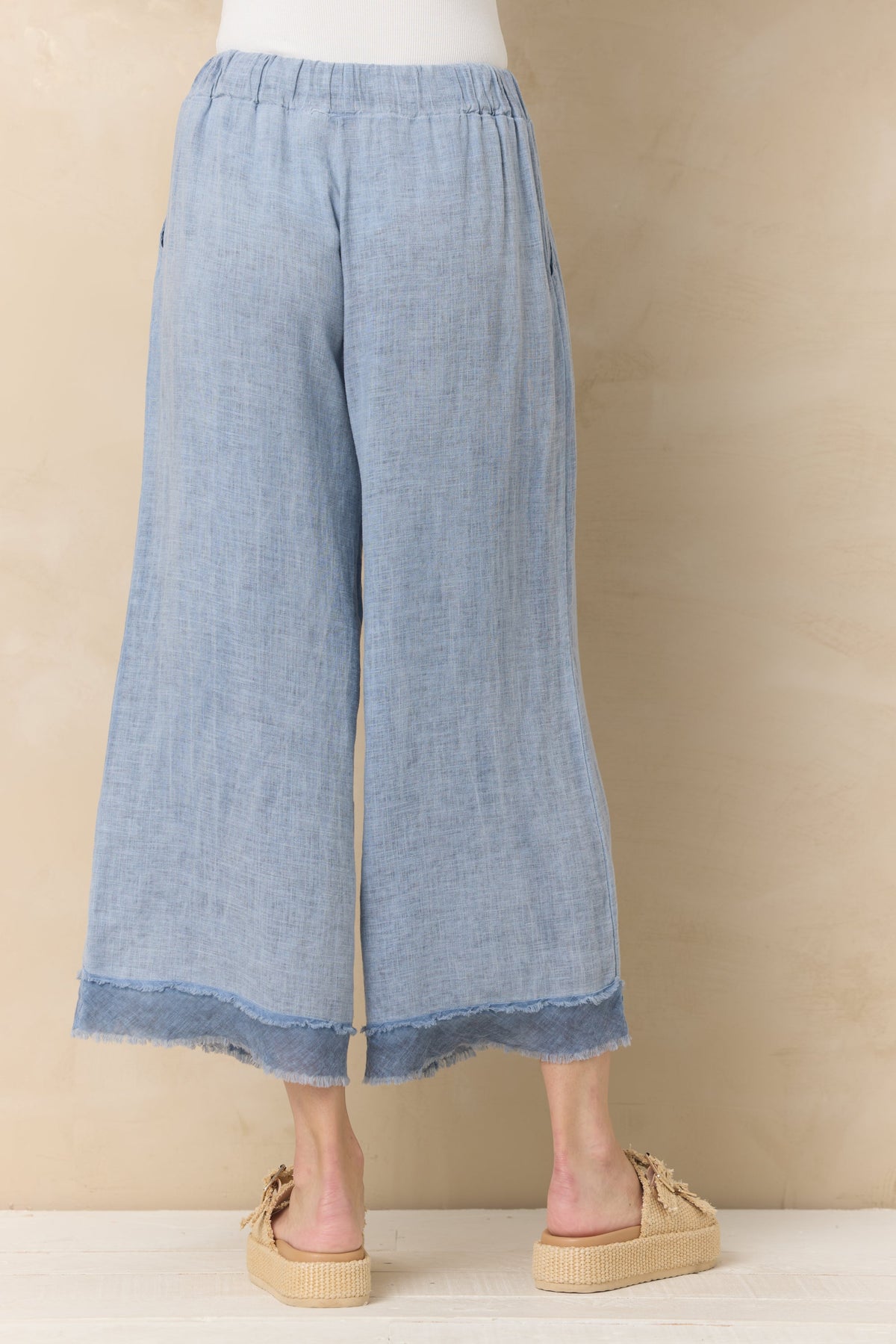 Drapey Linen Flowy Pant | Vintage Havana