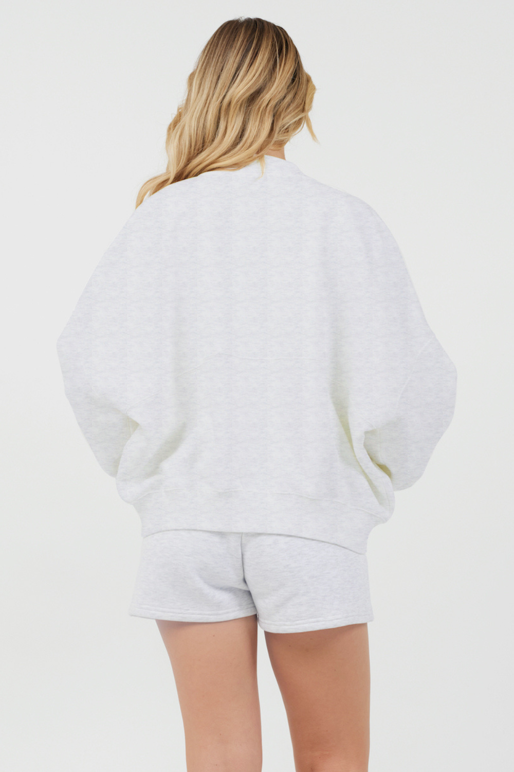 Grey Icicle Essential Fleece Zip Up Bomber | Vintage Havana