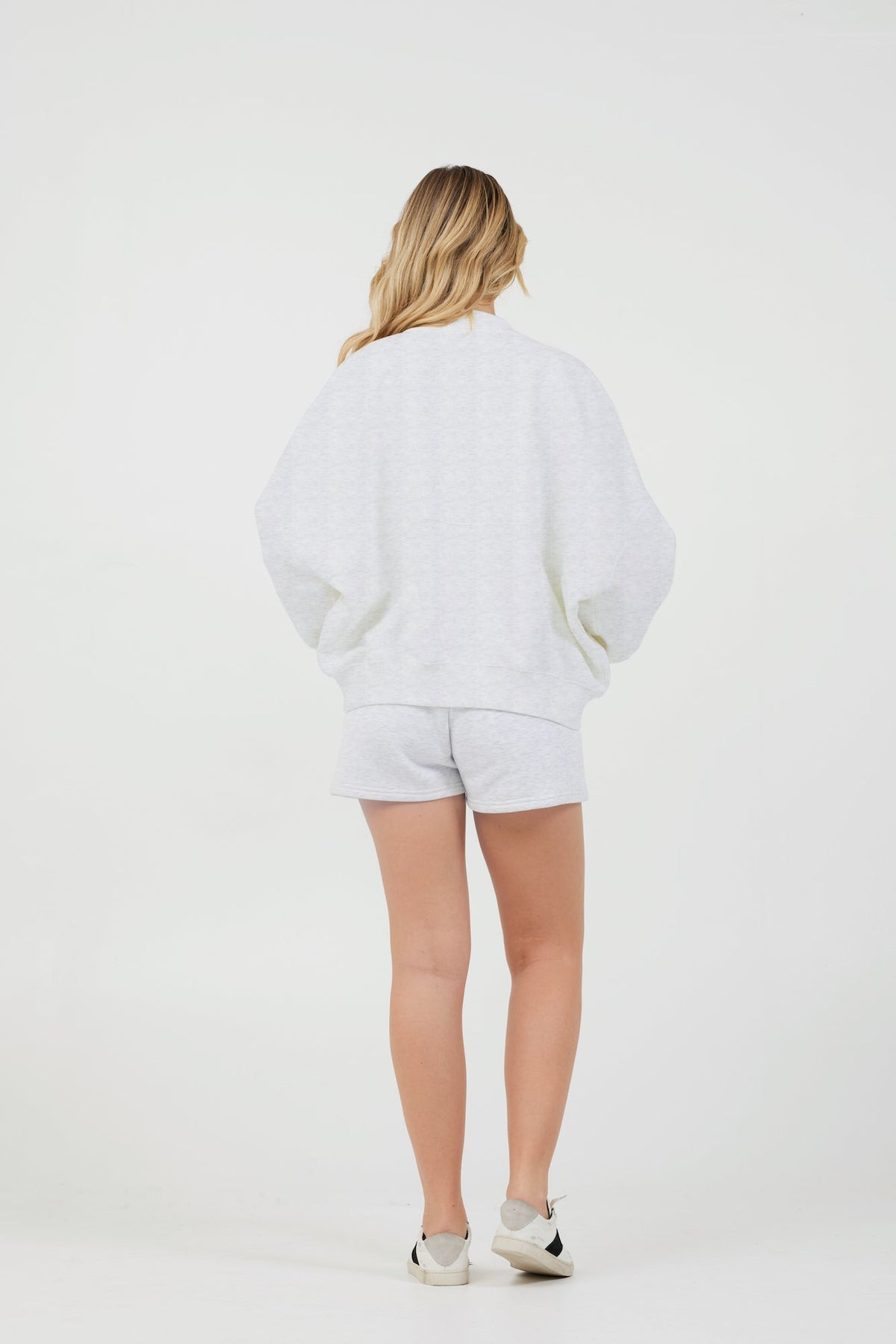Grey Icicle Essential Fleece Zip Up Bomber | Vintage Havana