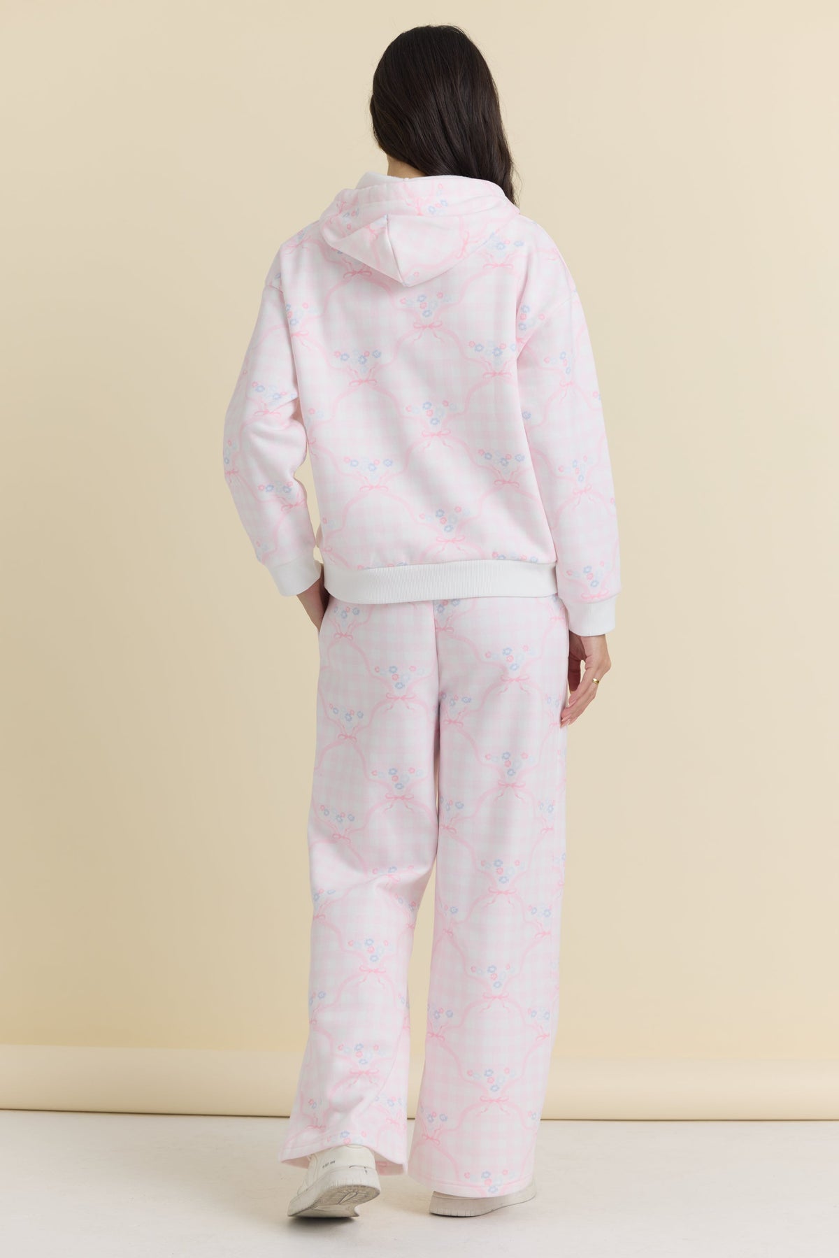 Proweave Gingham Printed Hoodie | Vintage Havana