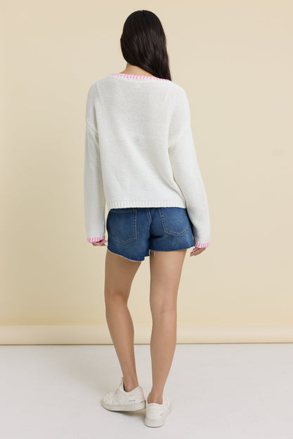 Beach Sweater with Whip Stitch | Vintage Havana