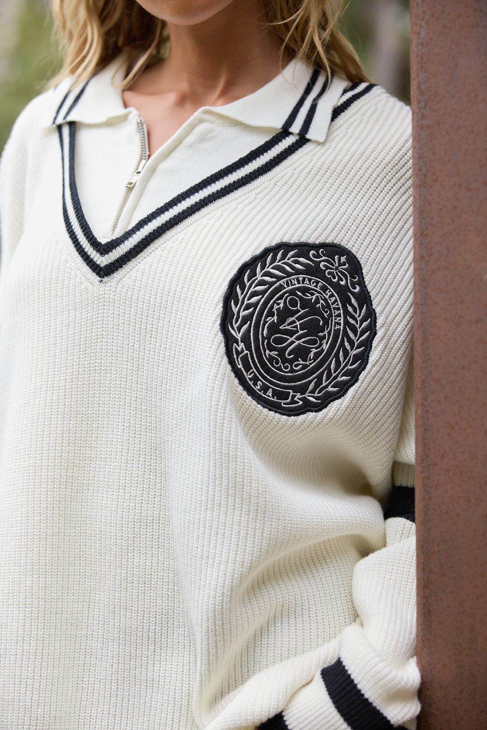 Polo Quarter Zip Sweater | Vintage Havana