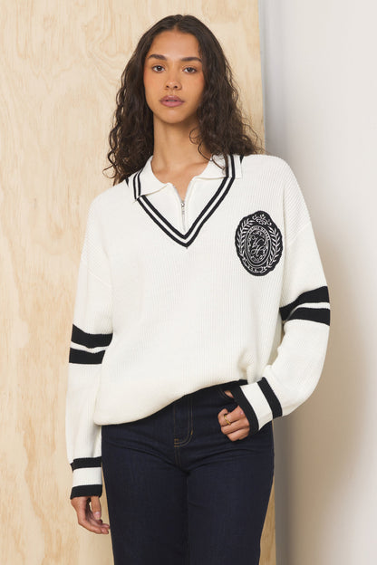 Polo Quarter Zip Sweater | Vintage Havana