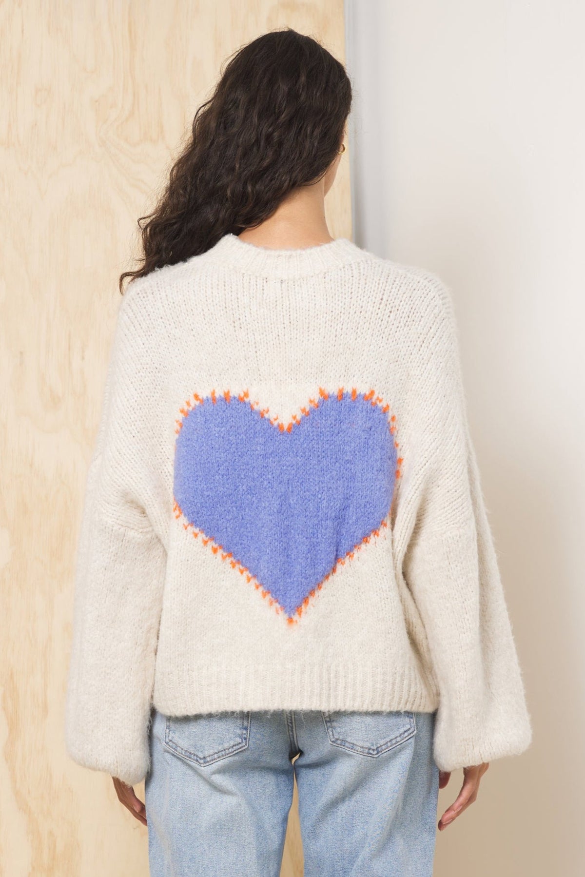 Jacquard Heart Sweater | Vintage Havana