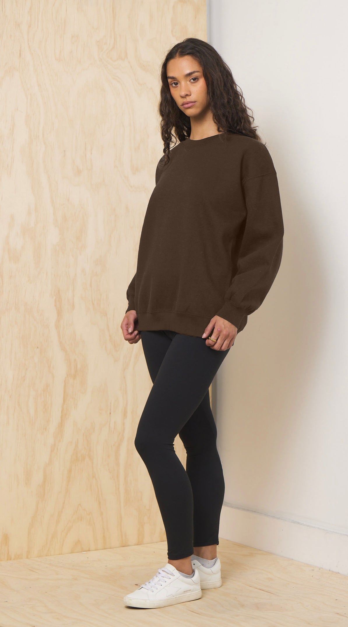 Chocolate Proweave Crewneck | Vintage Havana