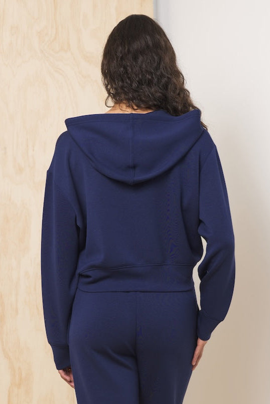 Cloud Fleece Crop Zip Up | Vintage Havana