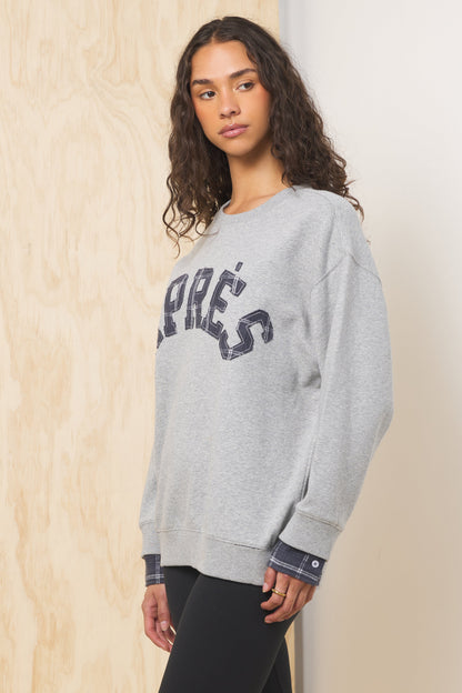 Apres Applique French Terry Crewneck | Vintage Havana