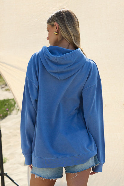 "Wellness" Garment Dye Hoodie | Vintage Havana