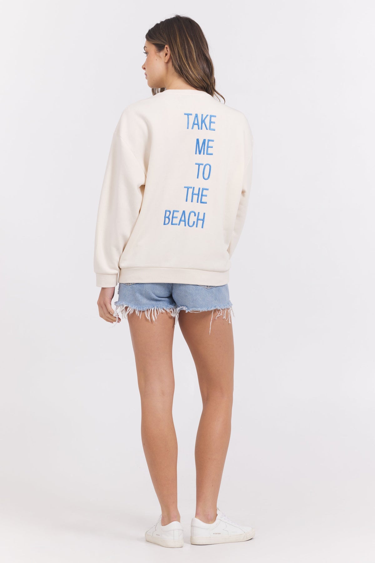 SURF WASH EMBROIDERED CREWNECK | Vintage Havana