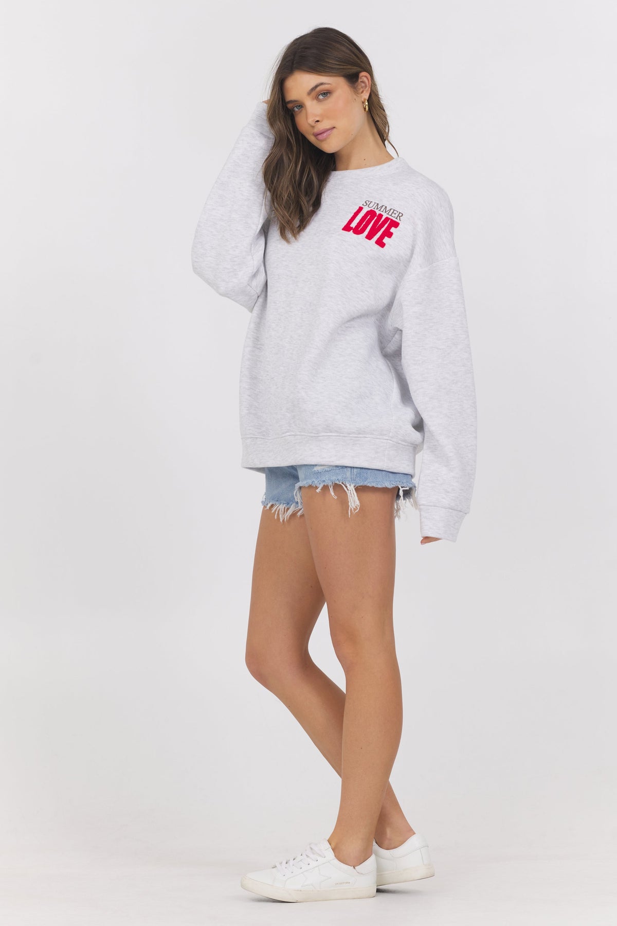 Summer Love Fleece Crewneck | Vintage Havana
