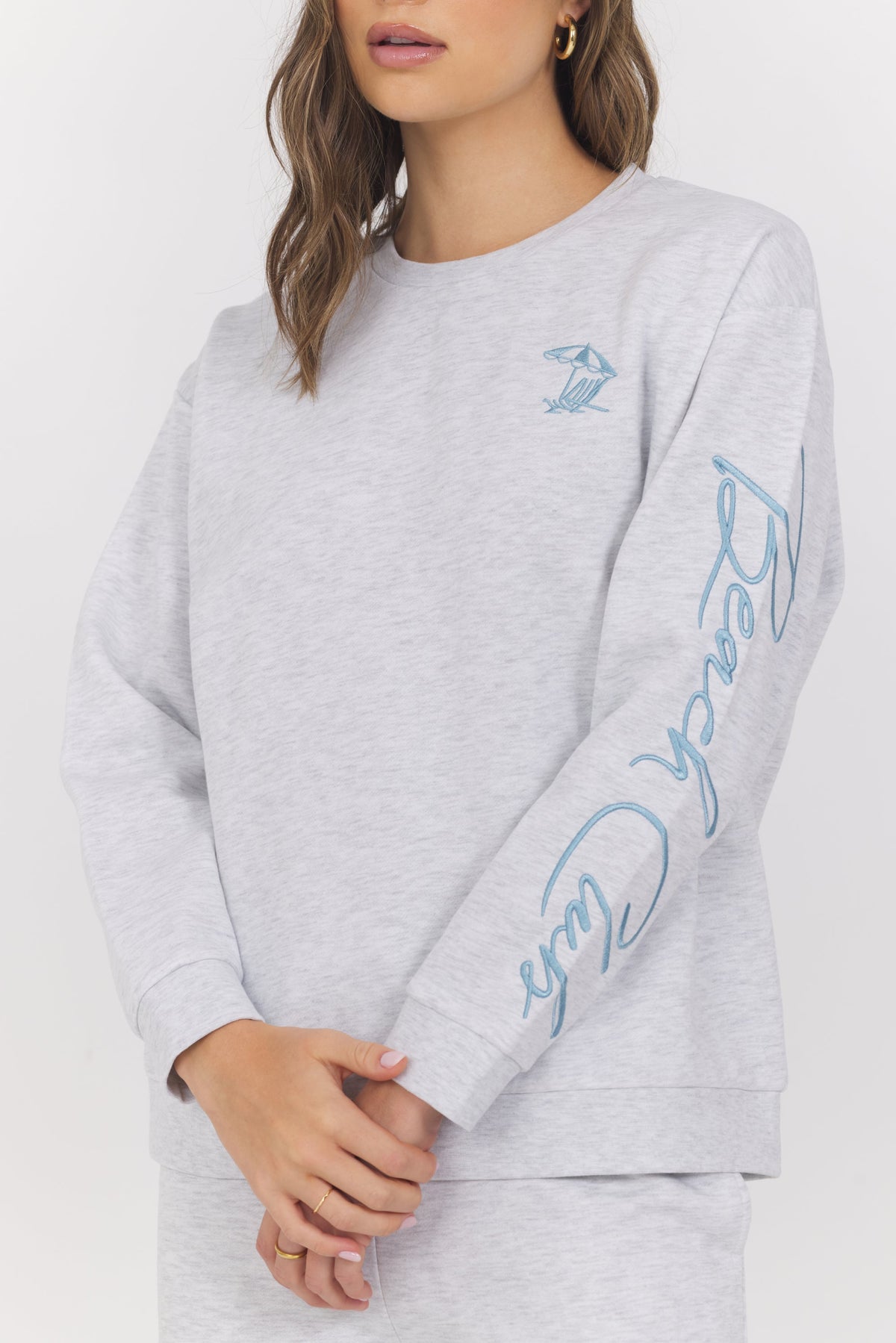 Embroidered Garment Dye Crew | Vintage Havana