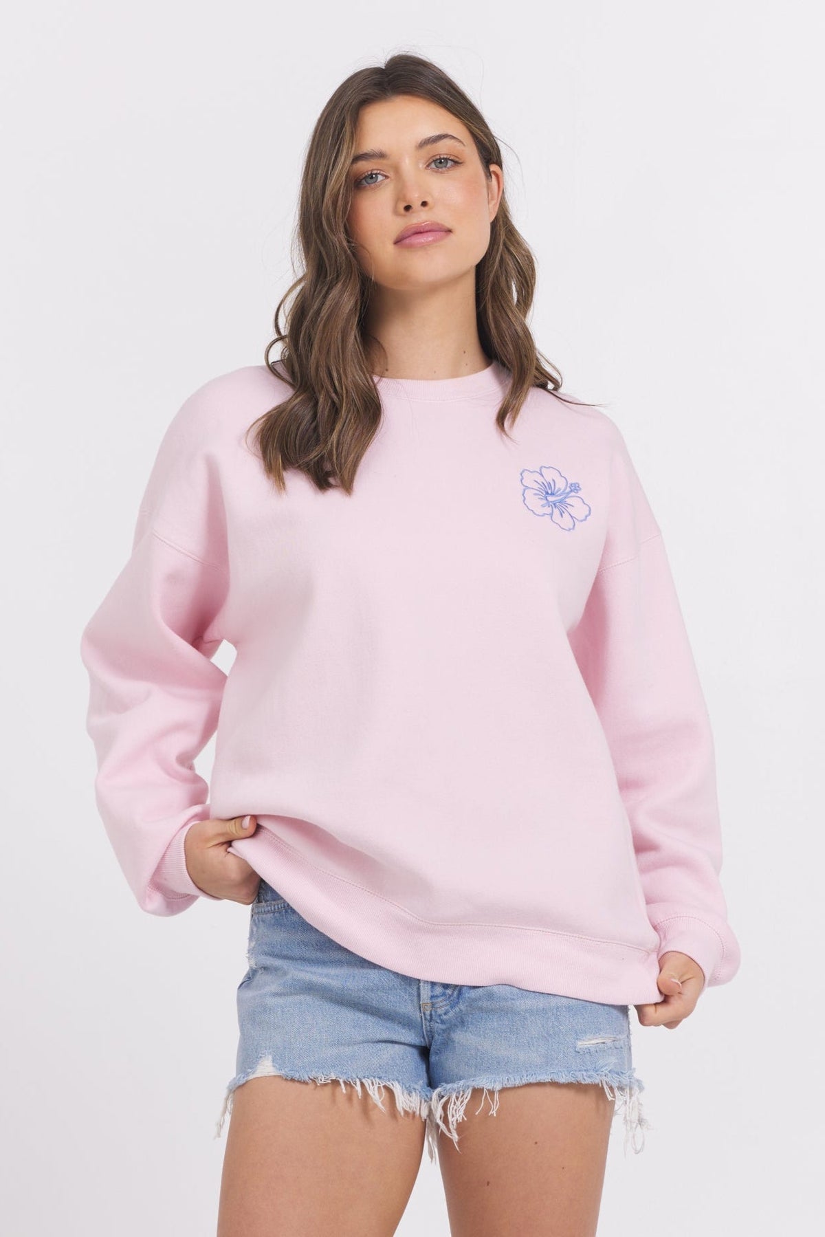 Surfwash Crew w/ Embroidery | Vintage Havana