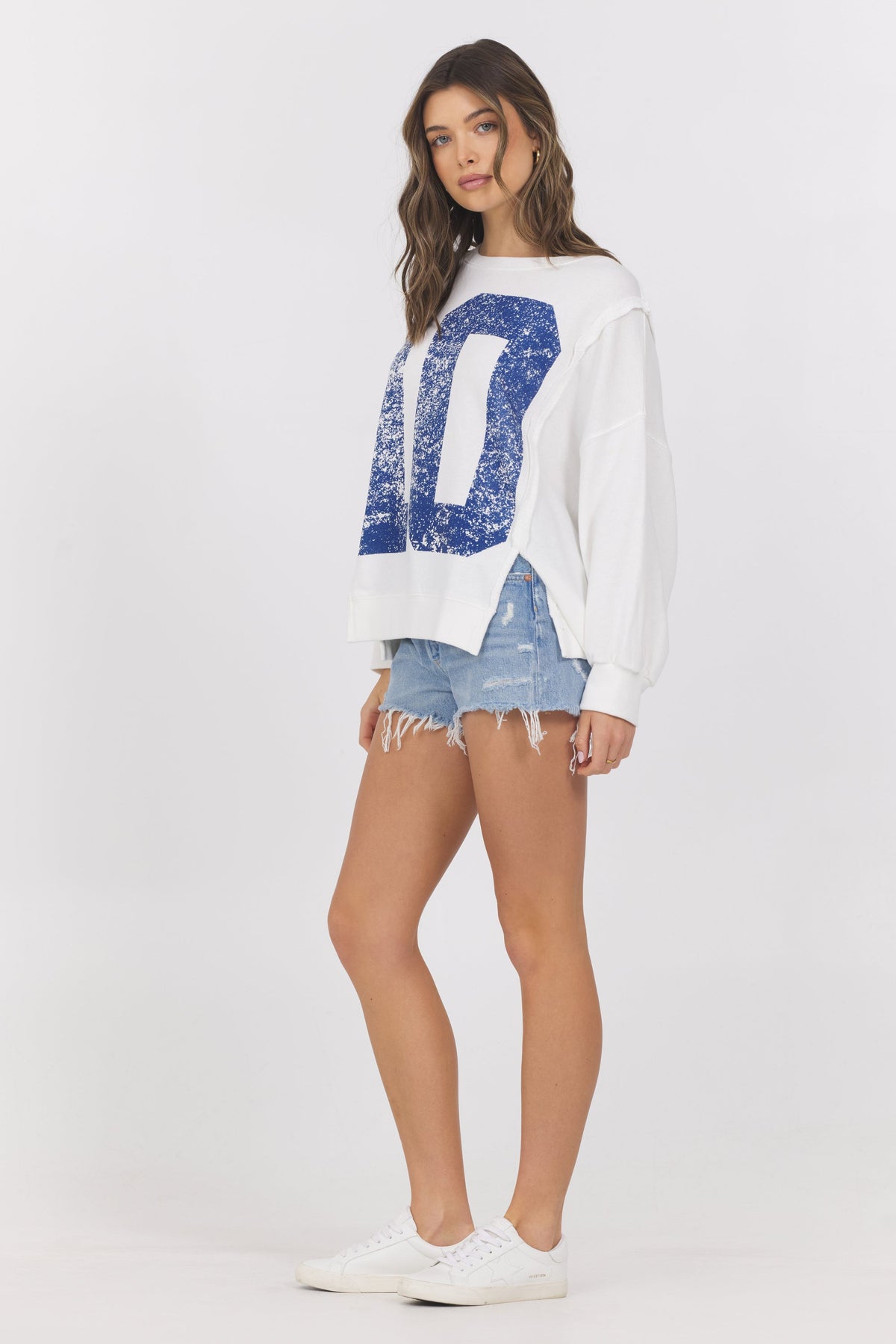 French Terry Varsity Crewneck | Vintage Havana