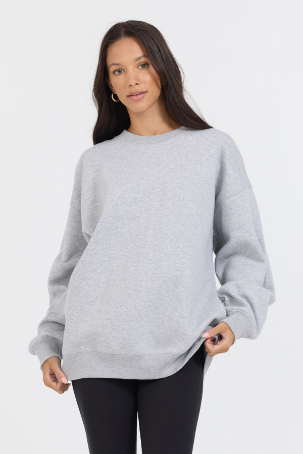 Heather Grey Proweave Crewneck Sweatshirt | Vintage Havana