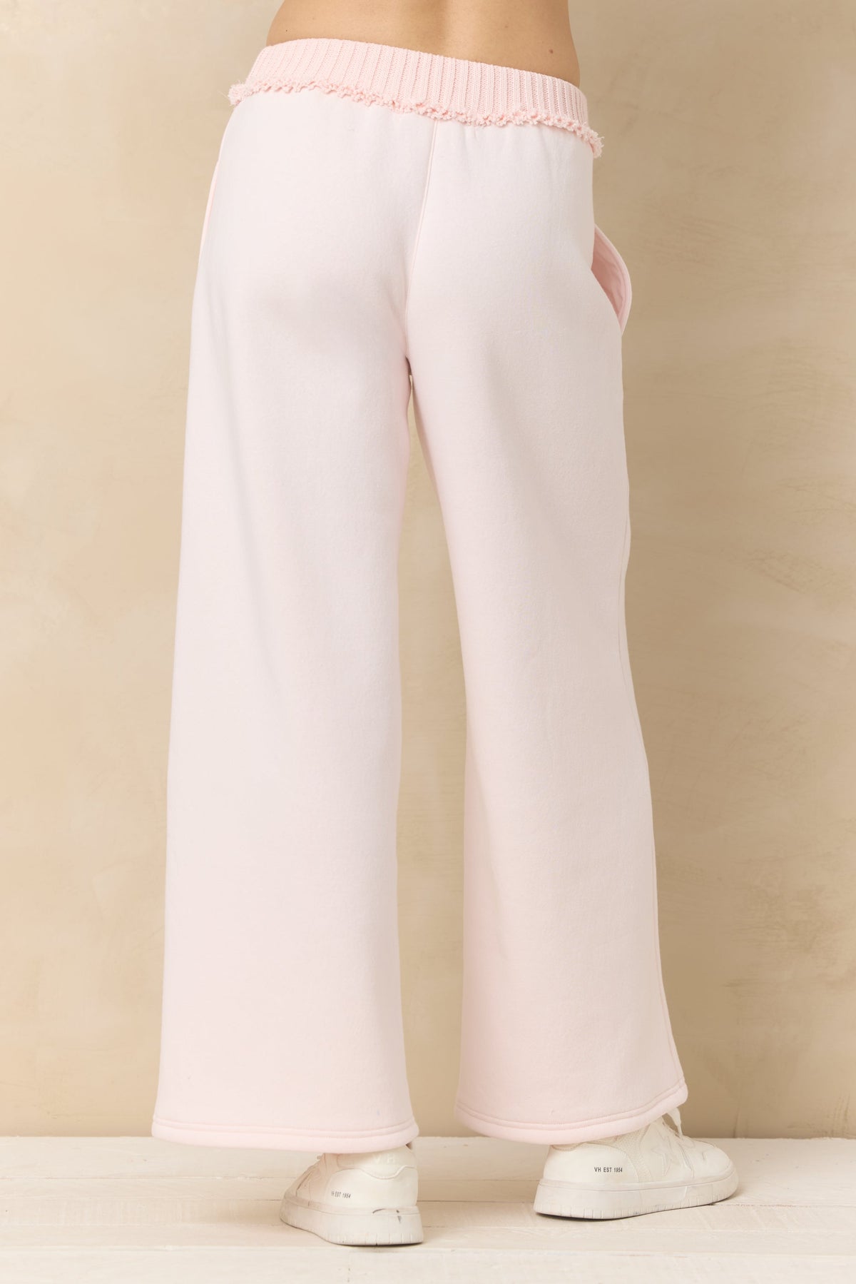 Vintage Fleece Wide Leg Pants with Rib | Vintage Havana