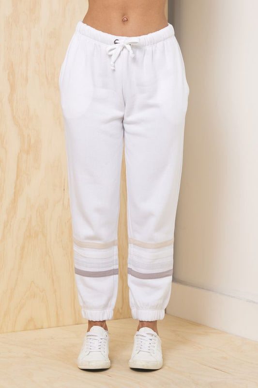 Stripe Burnout Fleece Jogger | Vintage Havana