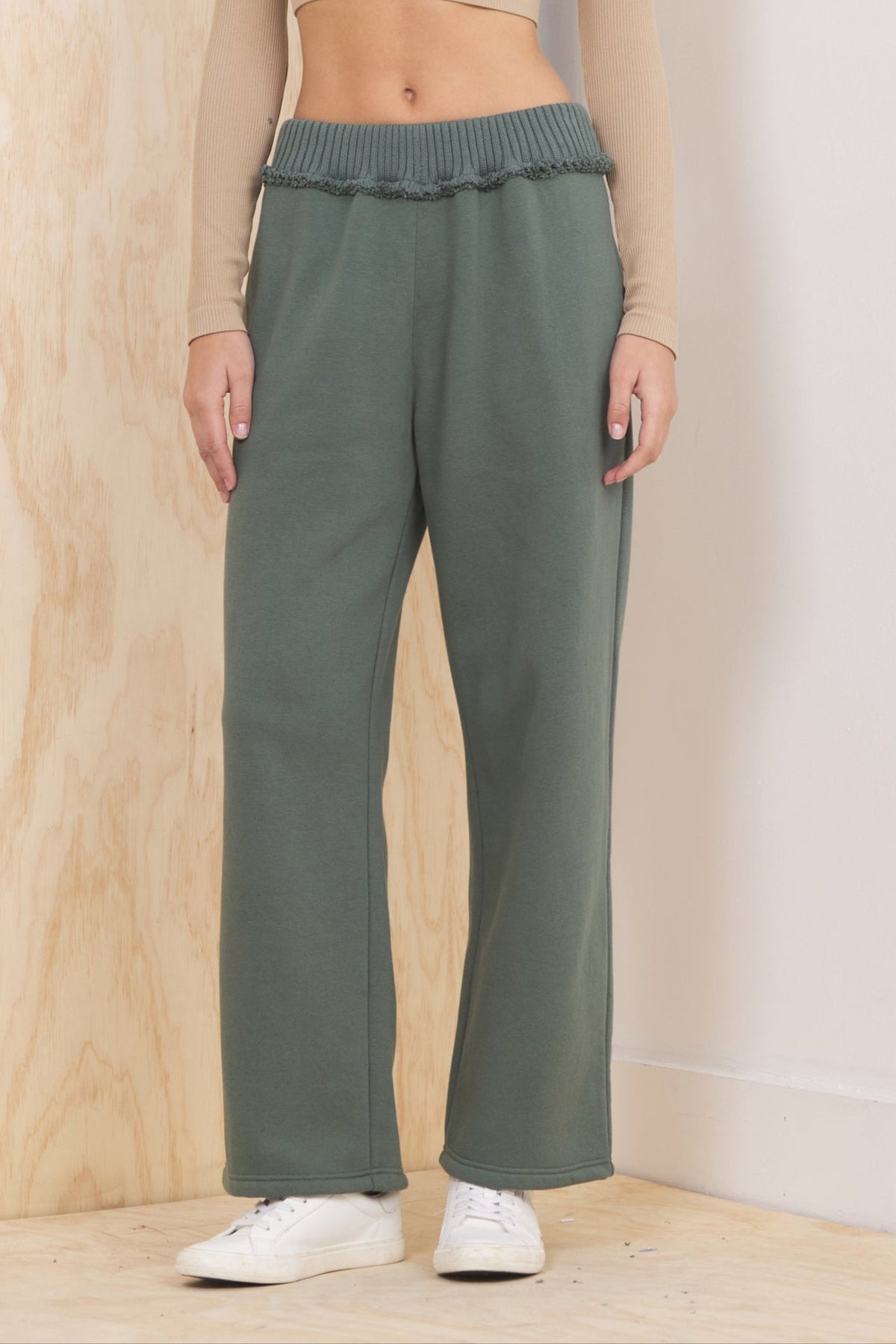 Olive Fleece 2-Piece Set | Vintage Havana