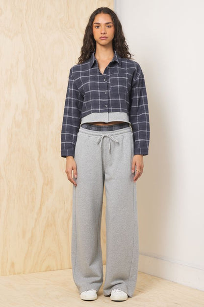 French Terry Flannel 2-Piece Set | Vintage Havana