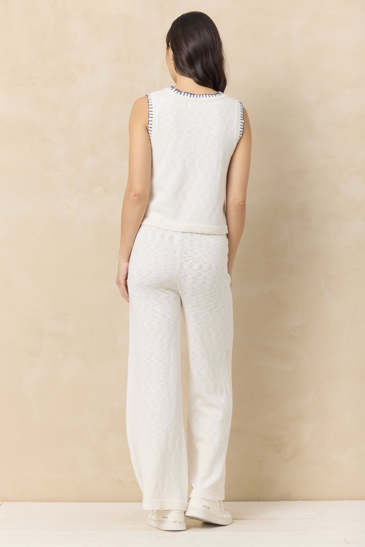 Knit Pants with Whipstitch | Vintage Havana