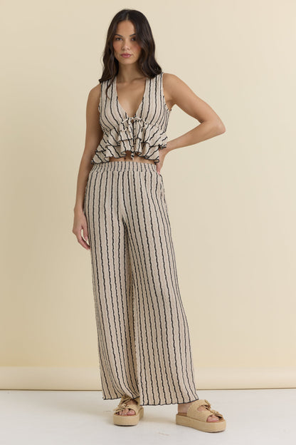 Novelty Knit Wide Leg Pants | Vintage Havana