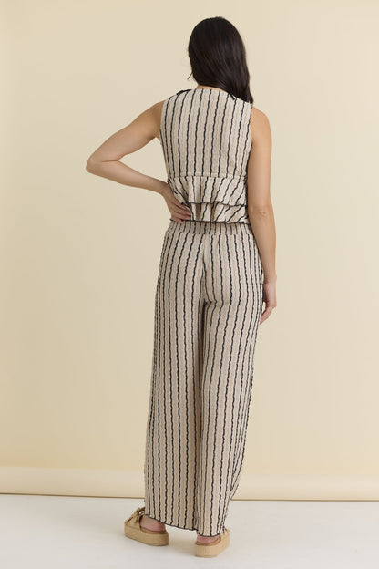 Novelty Knit Wide Leg Pants | Vintage Havana