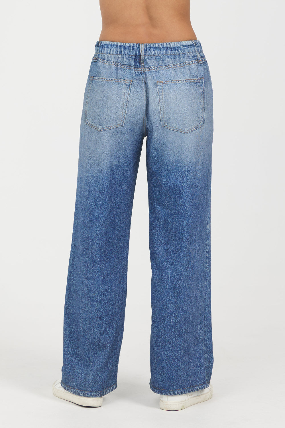 Denim Fleece Wide Leg Pant | Vintage Havana