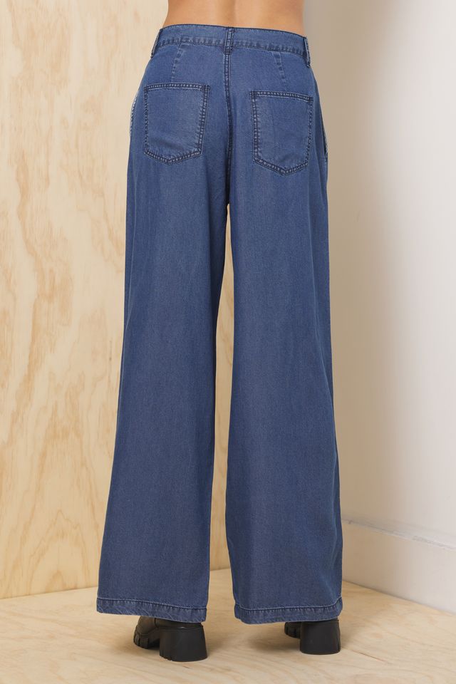 Tencel Wide Leg Trouser | Vintage Havana