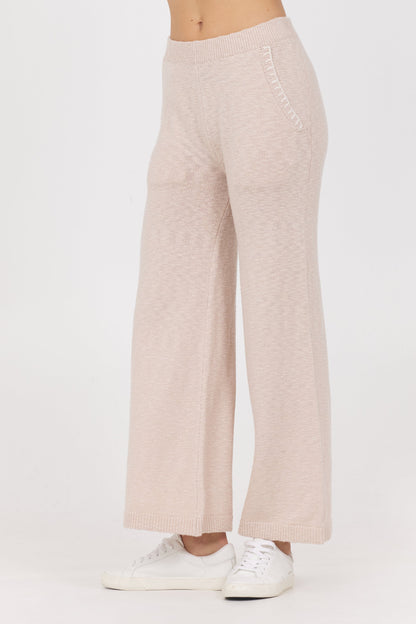 Knit Pants w/ Whipstitch | Vintage Havana