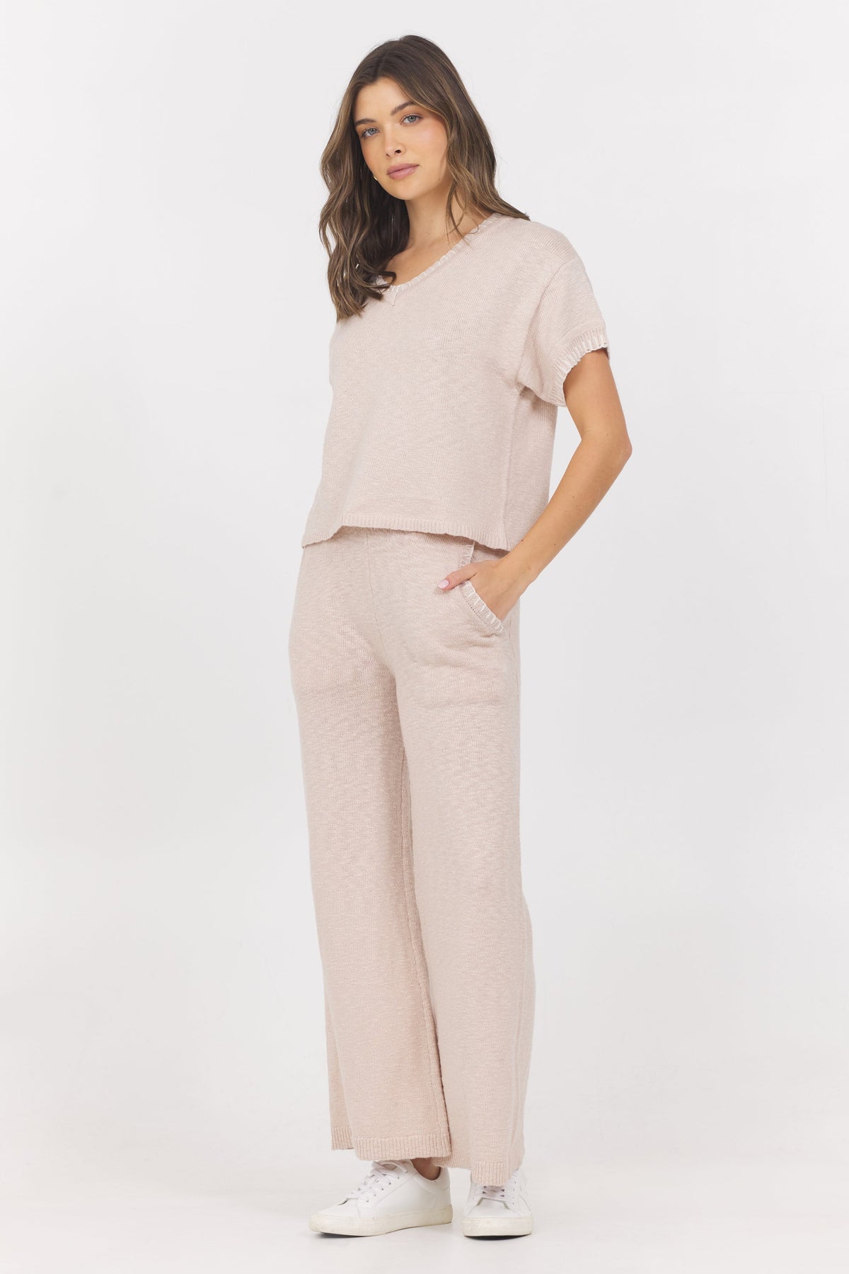 Knit Pants w/ Whipstitch | Vintage Havana