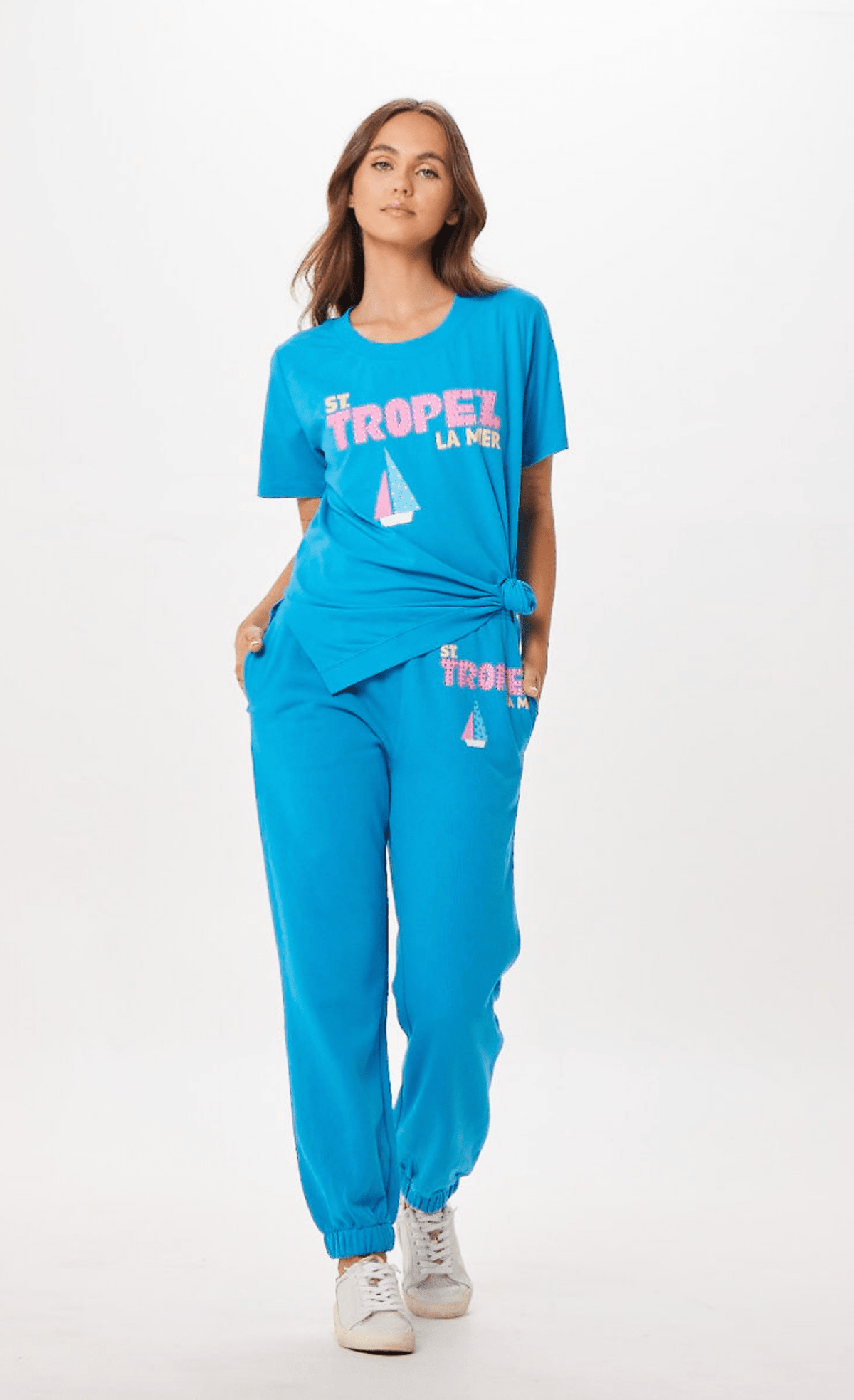 Bright Blue St. Tropez Jet Setter Surf Wash Jogger | Vintage Havana