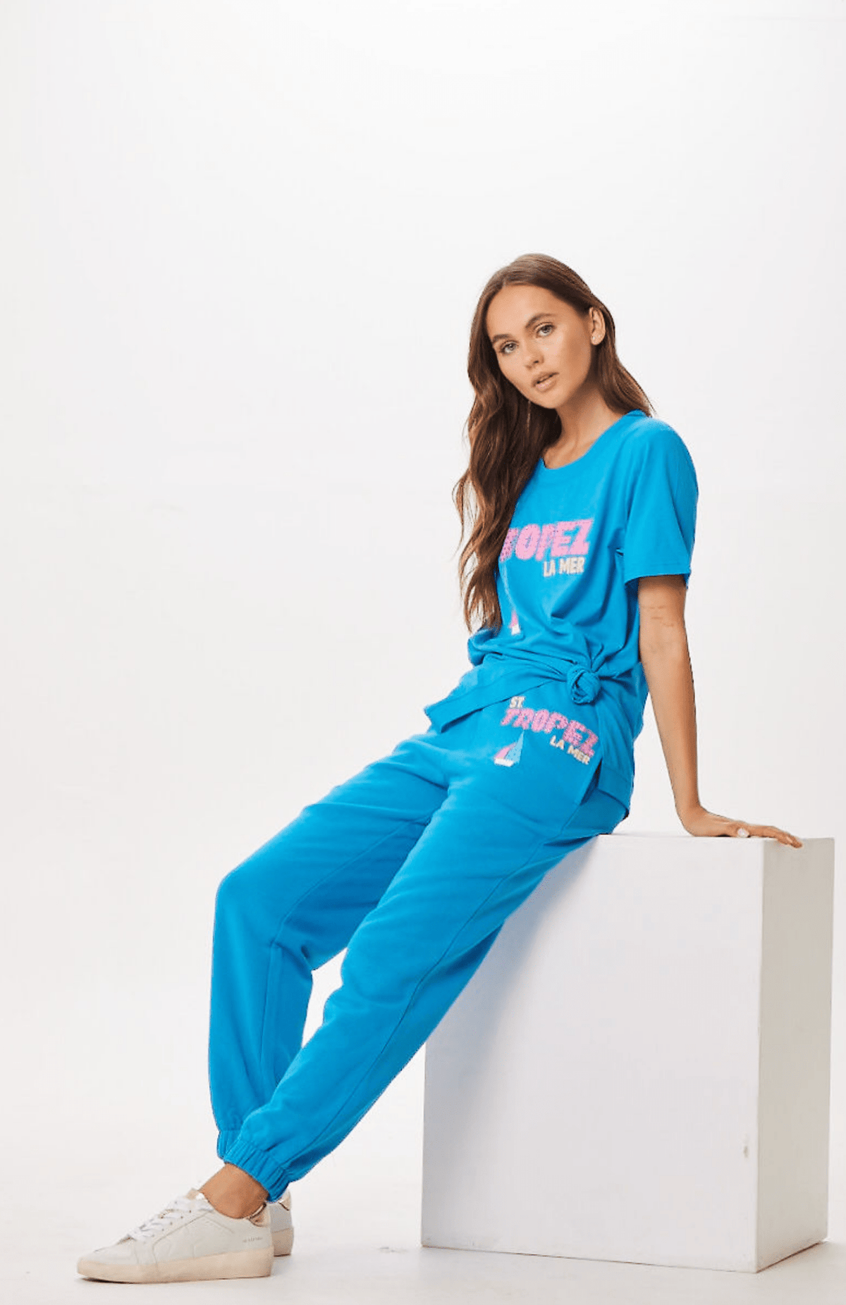 Bright Blue St. Tropez Jet Setter Surf Wash Jogger | Vintage Havana