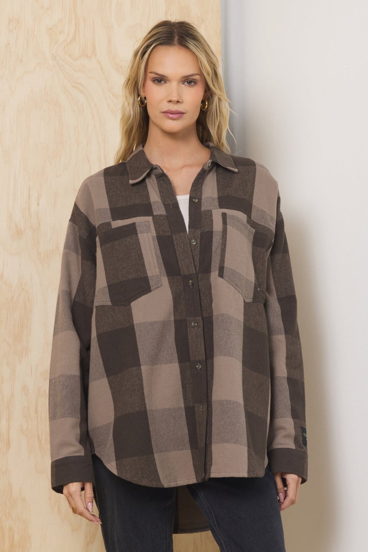 Oversized Flannel Button Down | Vintage Havana