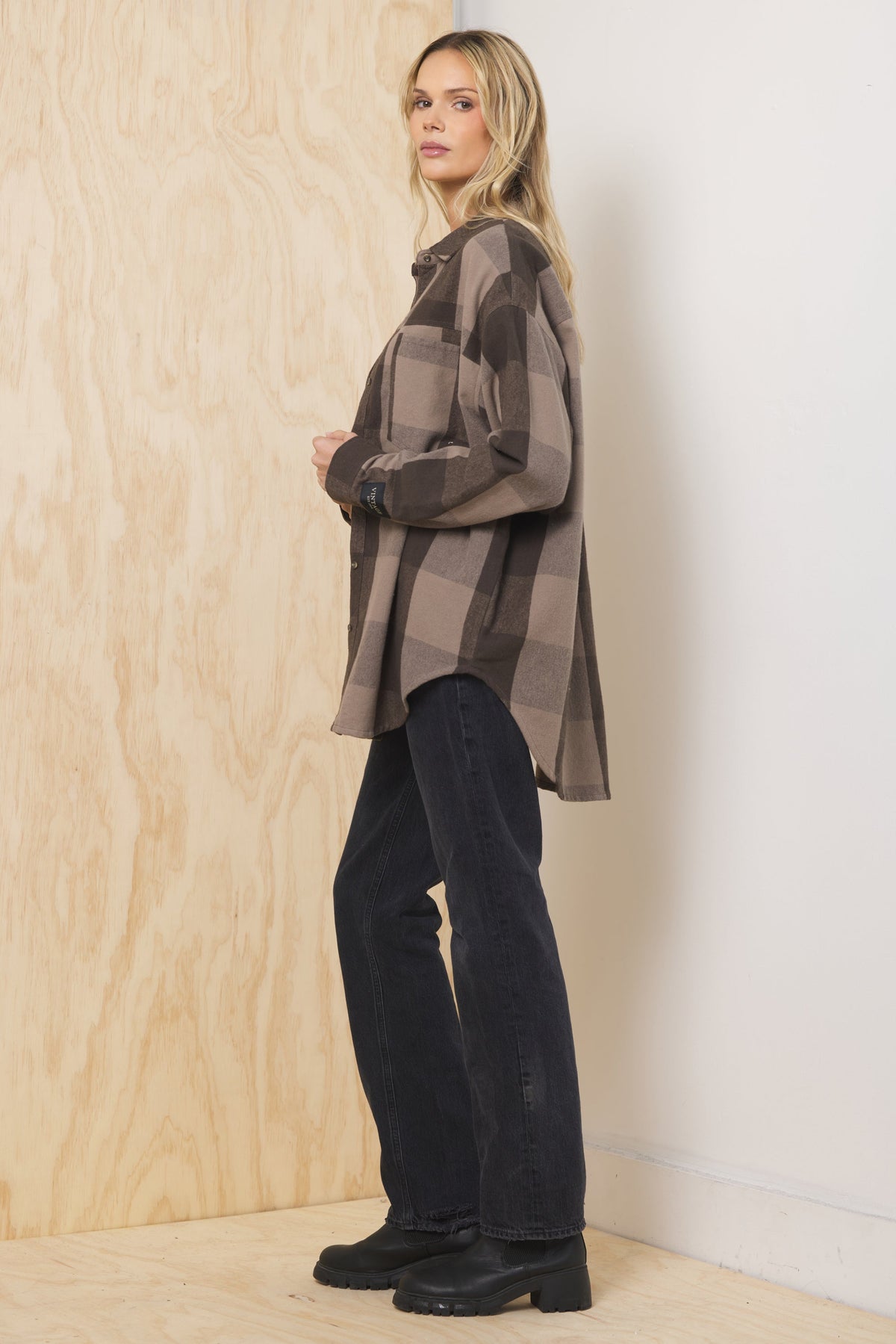 Oversized Flannel Button Down | Vintage Havana