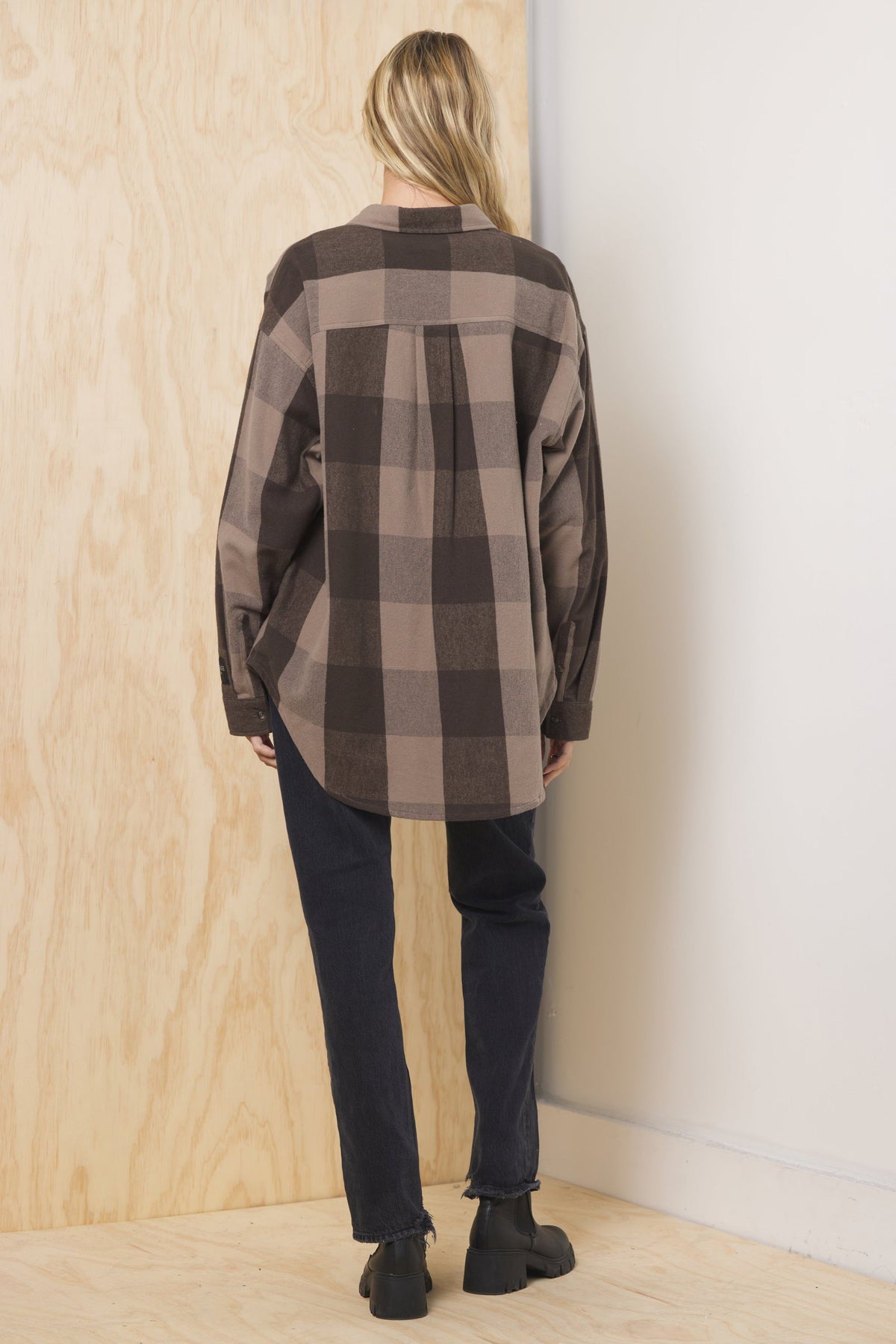 Oversized Flannel Button Down | Vintage Havana