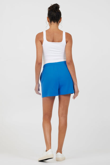 Royal Blue W/ Pink Puff "Good Vibes" Surf Wash Shorts | Vintage Havana