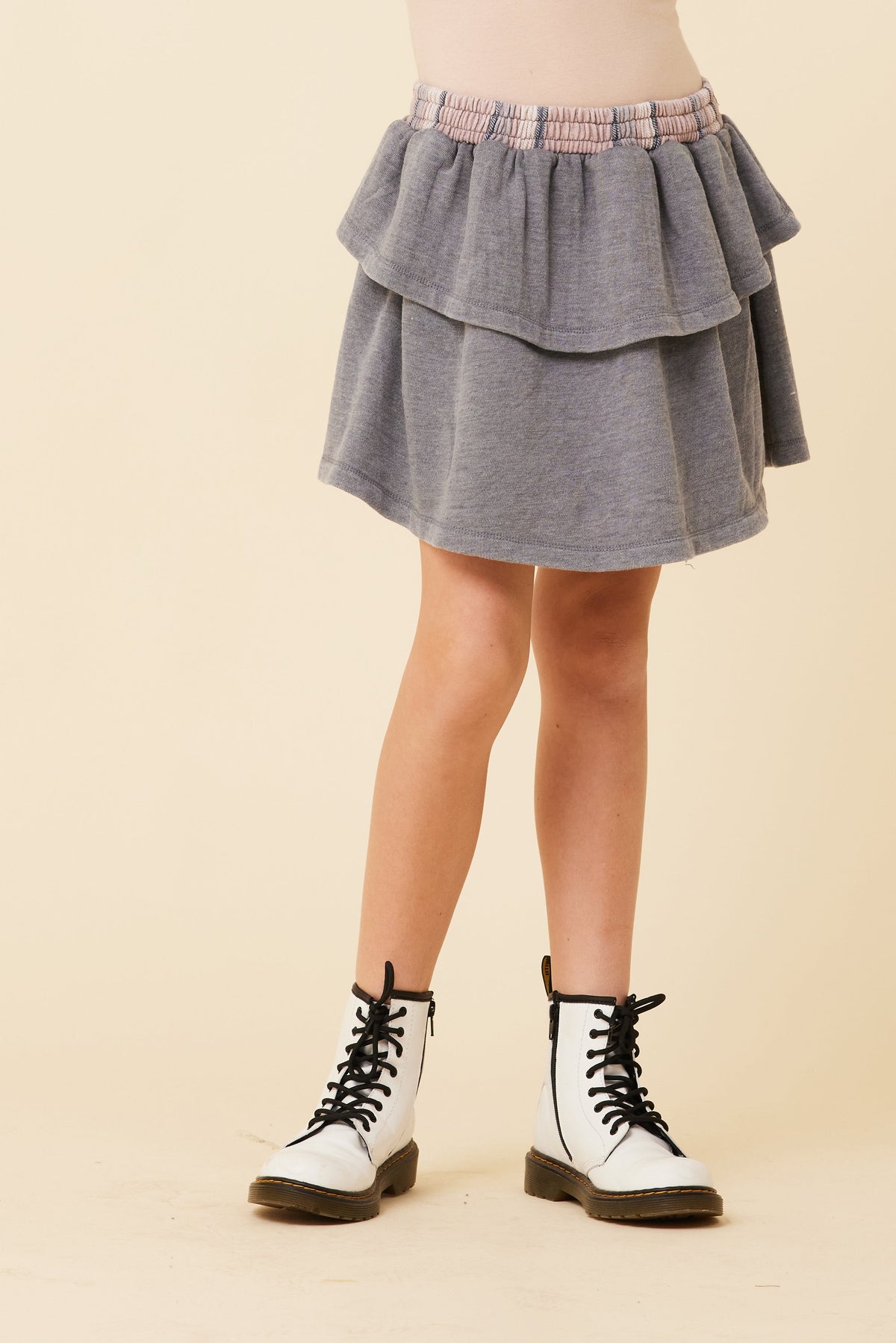 Plaid Waistband Layered Skirt | Vintage Havana