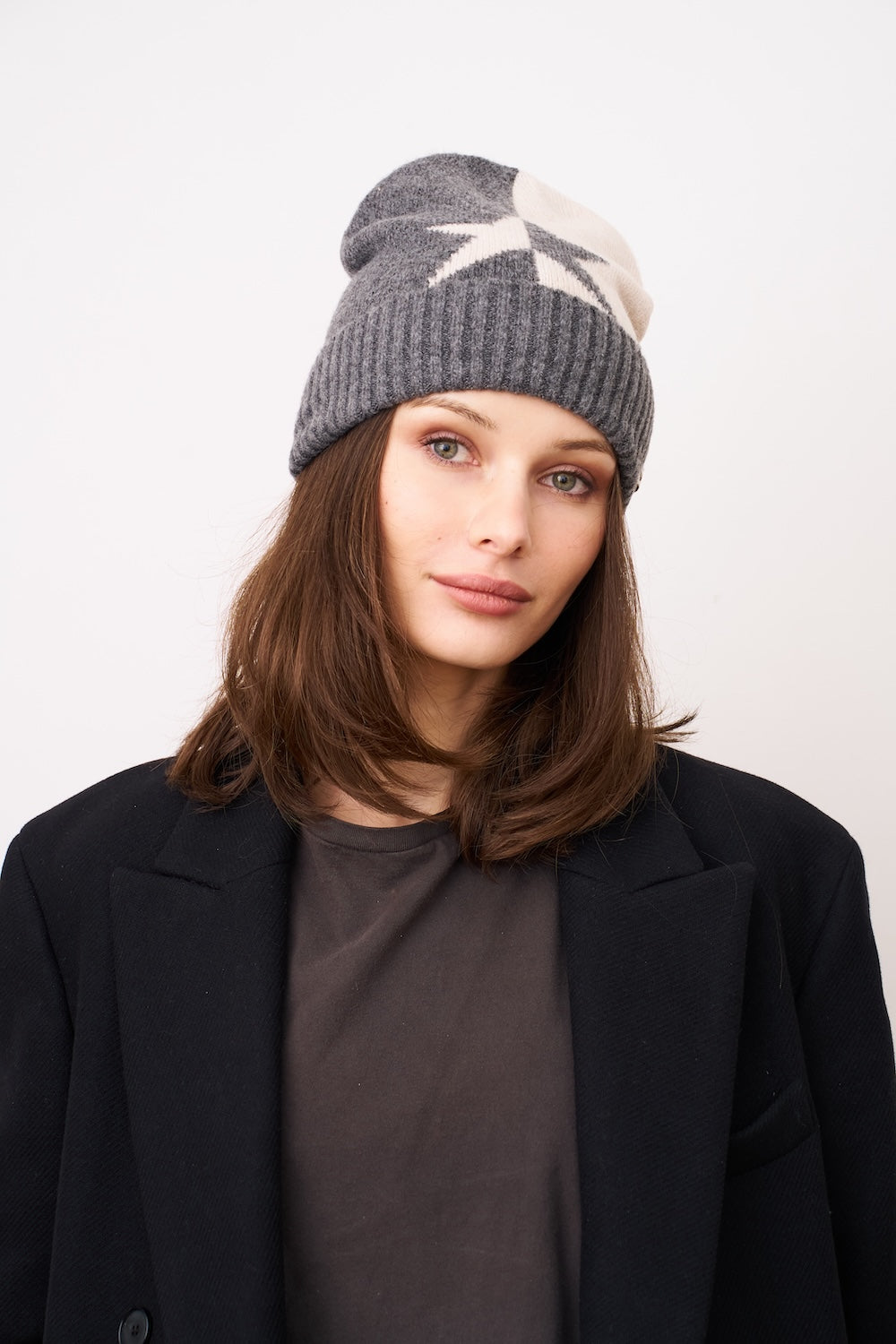 STAR PATTERN BEANIE | Vintage Havana