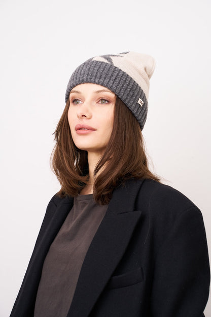 STAR PATTERN BEANIE | Vintage Havana