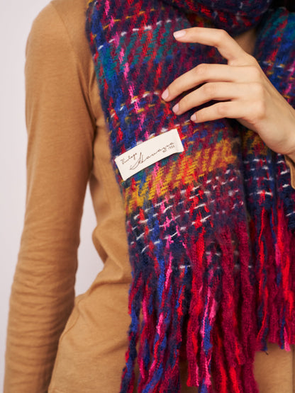 BRUSH SCARF - PINK MULTI | Vintage Havana