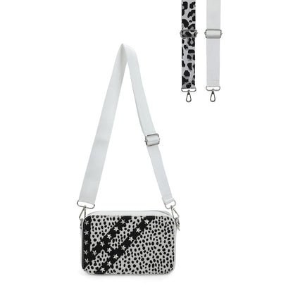 JOYCE BAG - WHITE CHEETAH | Vintage Havana