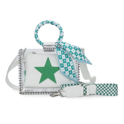 MINI MOLLY - SCARF WHITE GREEN | Vintage Havana