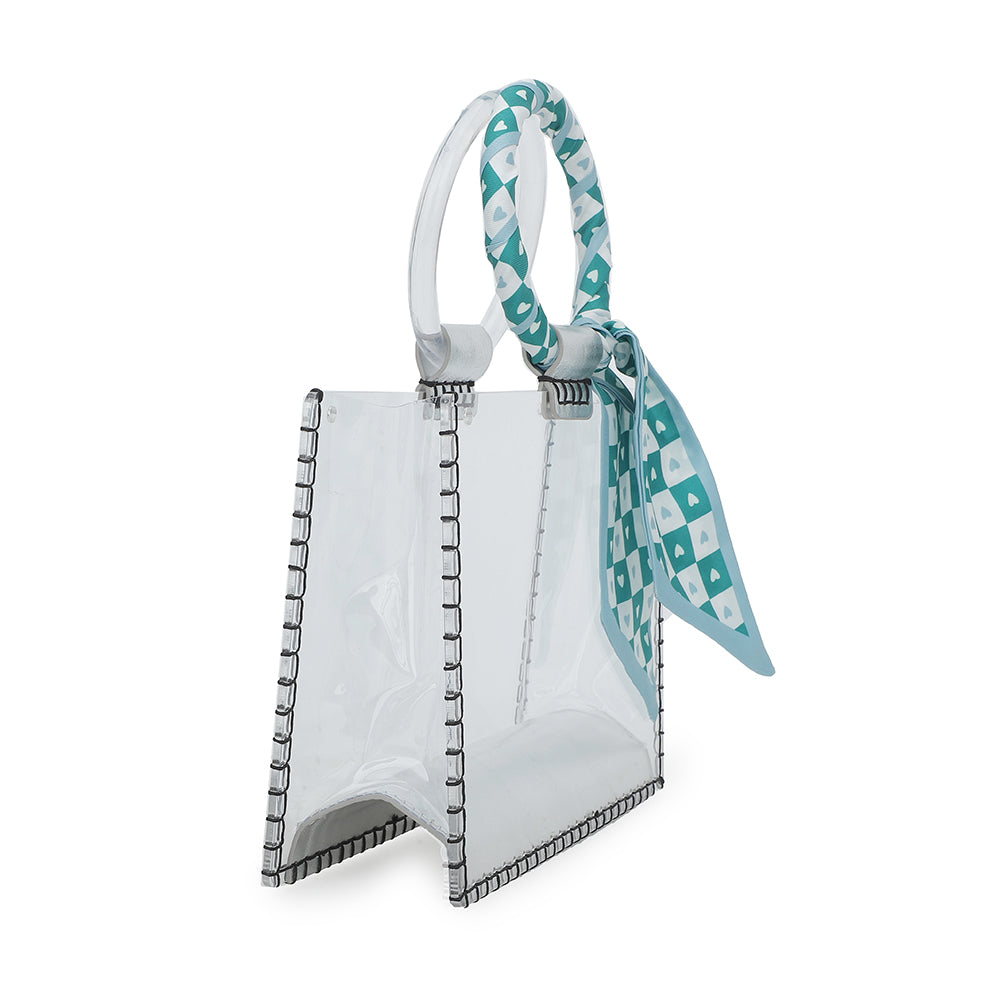 MINI MOLLY - SCARF WHITE GREEN | Vintage Havana