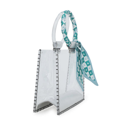 MINI MOLLY - SCARF WHITE GREEN | Vintage Havana