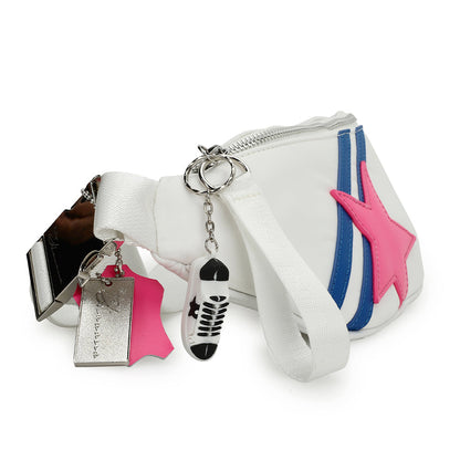 SARAH 6 BAG - WHITE/BLUE/PINK | Vintage Havana