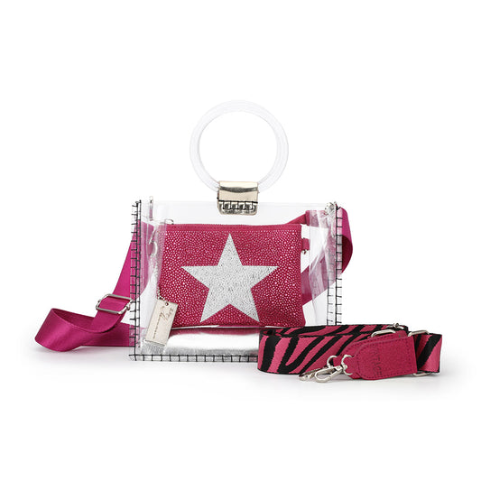 MINI MOLLY - FUCHSIA RHINESTONE MULTI | Vintage Havana