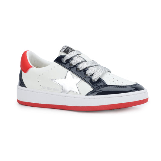 KIDS ARIELLA - WHITE/ PATENT/ NAVY/ RED | Vintage Havana