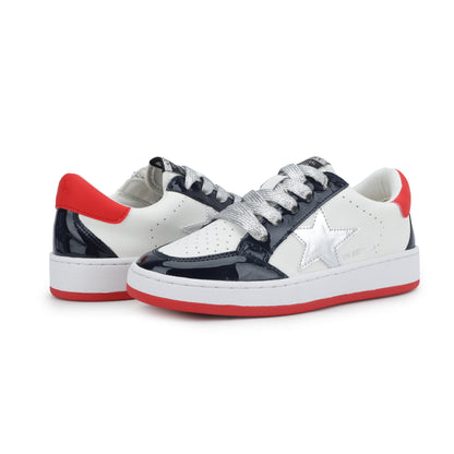 KIDS ARIELLA - WHITE/ PATENT/ NAVY/ RED | Vintage Havana