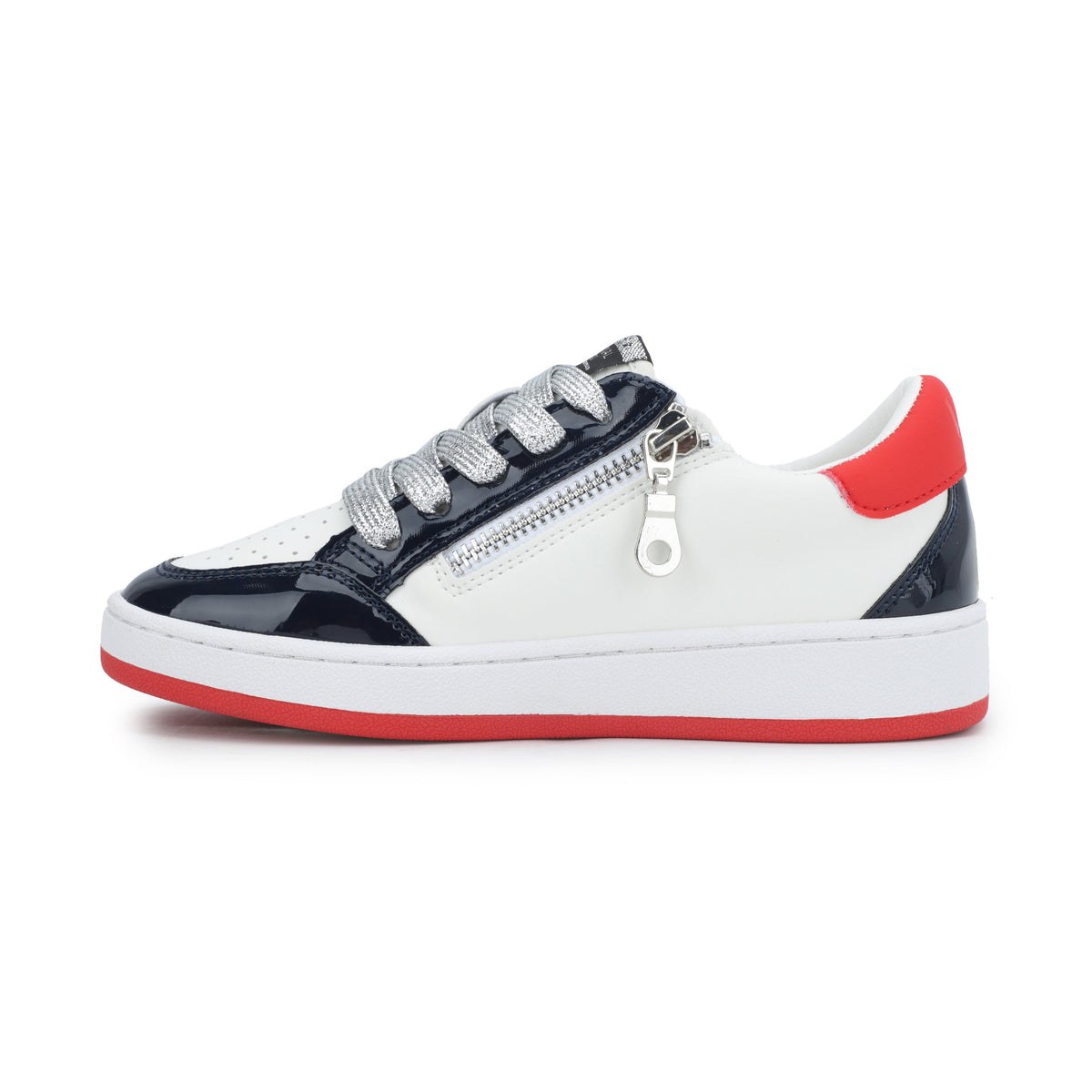 KIDS ARIELLA - WHITE/ PATENT/ NAVY/ RED | Vintage Havana